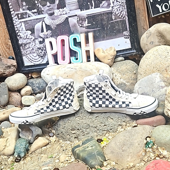 VANS SK8-Hi CAP LX Reissue 'White Checkerboard' - Picture 3 of 11